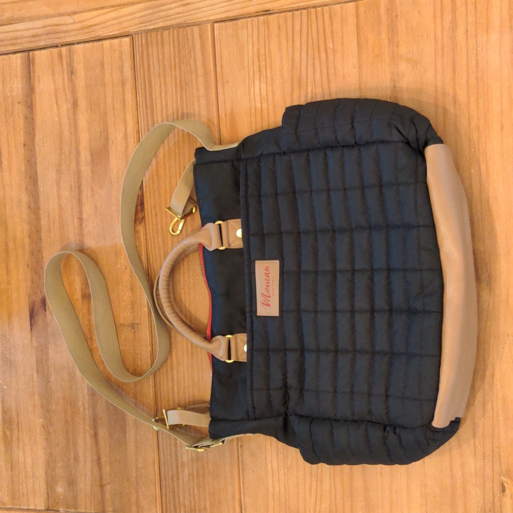 Maman New York Classic Black Designer Diaper Bag
